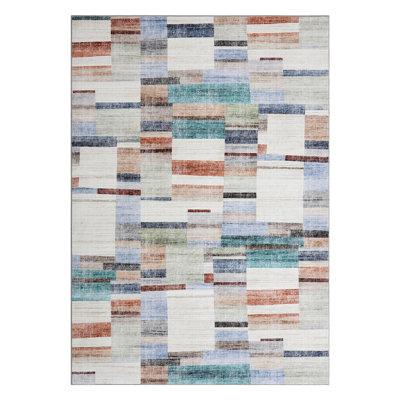 Jurdi Washable Area Rug with Non-Slip Backing