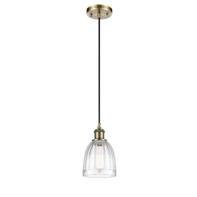 Luminaire suspendu en forme de cloche à 1 lumière Whitten