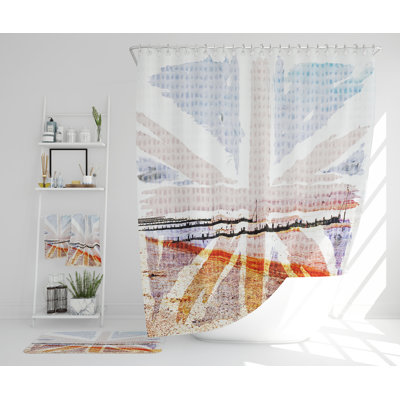 Nazirul Polyester Shower Curtain Set