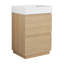 Meuble-lavabo 24 po avec lavabo simple et tiroir double 24 po