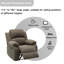 Fauteuil inclinable manuel Corduroy