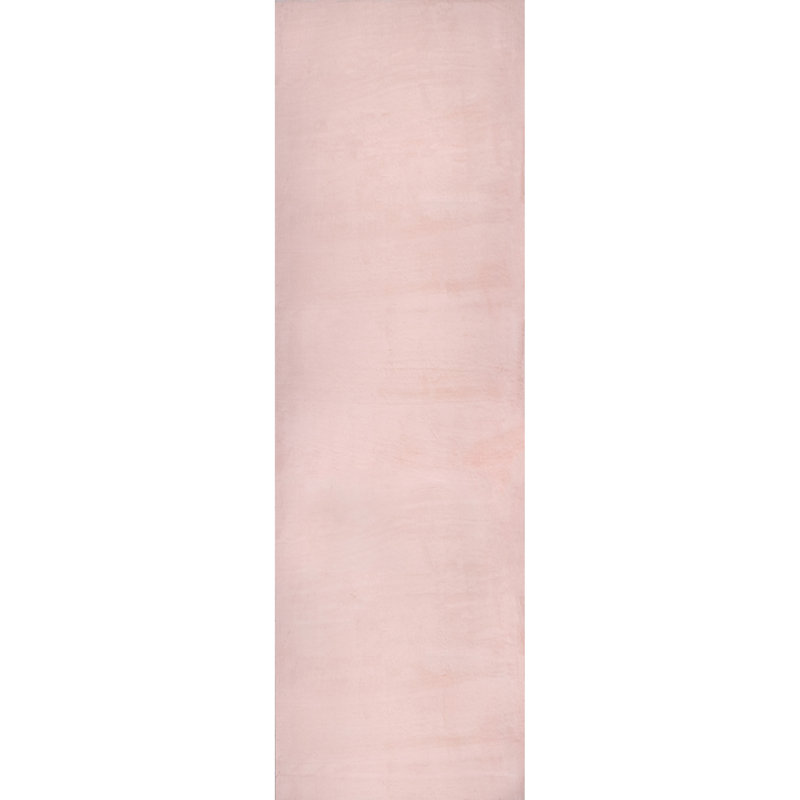 Tapis rose Aintzane, Tapis de couloir 2 pi 6 po x 8 pi