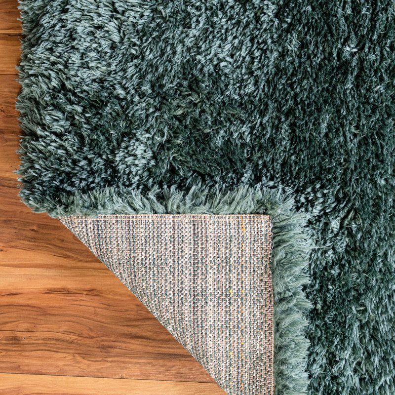 Tapis à poils longs en polyester tissé à la machine Ragene, Rectangle 7 pi x 10 pi