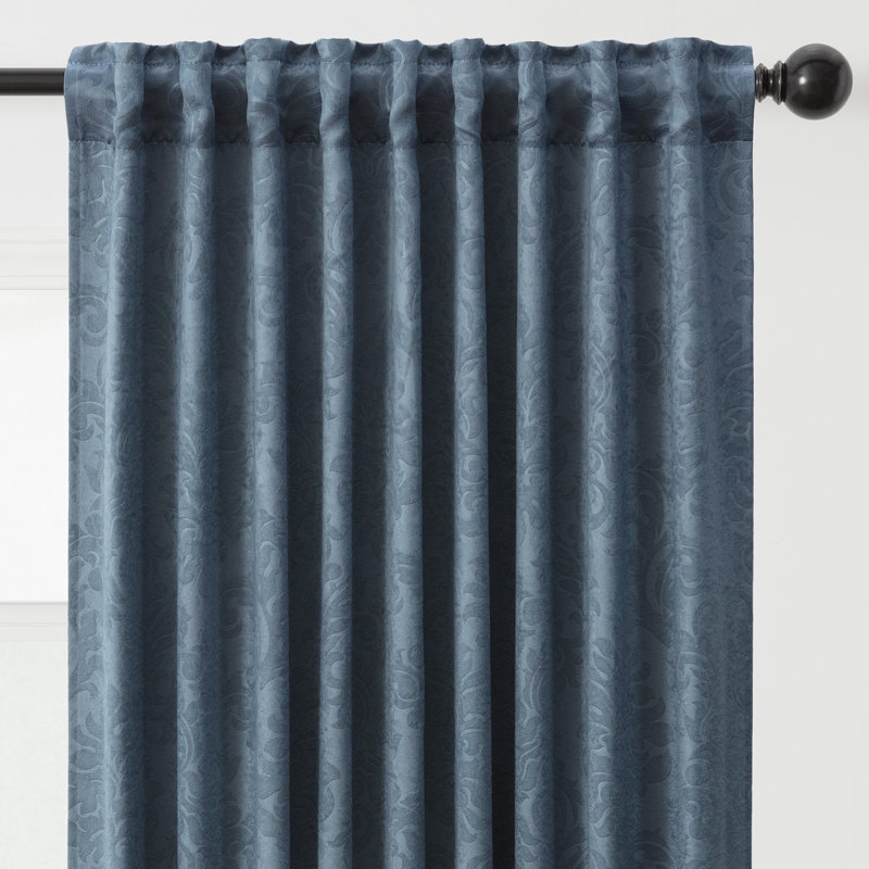 Paire de rideaux obscurcissant Berlinda, Bleu, l 52 po x L 96 po