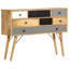 Buffet en bois de manguier massif 43,3 po x 11,8 po x 32,3 po