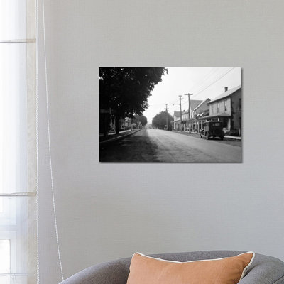 1930s Jennerstown Pennsylvania Looking Down the Main Street of This Small Town 1 Piece Wrapped Canvas Wall Art