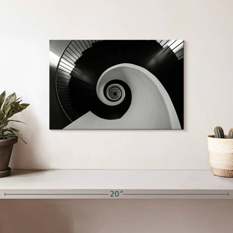 Escalier Lilie Yin Yang, H 8 po x l 12 po