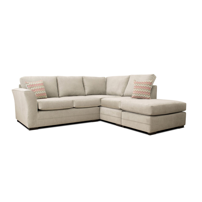 Lilah 5 Seater Corner Sofa , Pewter, Right Orientated