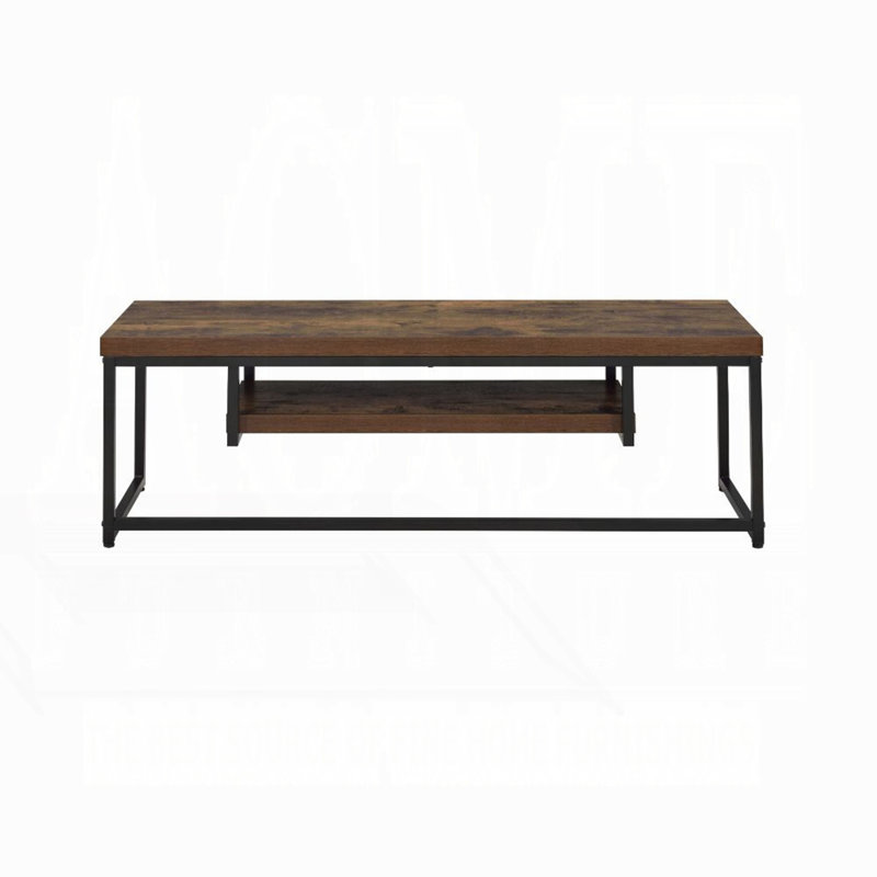 Industrial Style TV Stand With Metal Frame