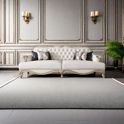 European Light Luxury Solid Wood Sofa 86.6