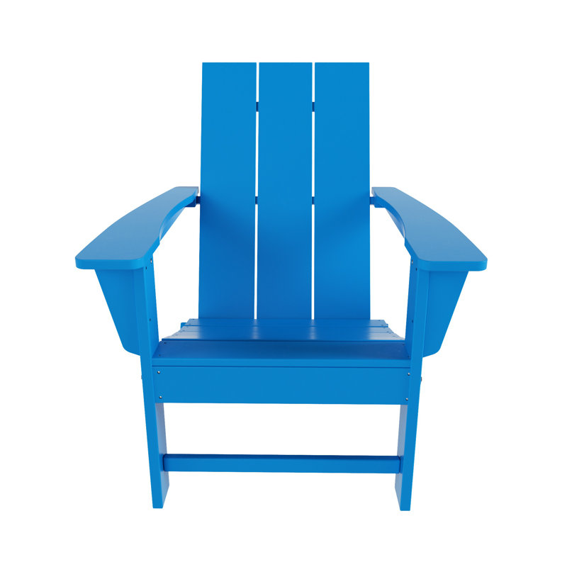 Chaise Adirondack pliante en plastique PEHD Joubert, Bleu pacifique
