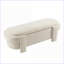Banc repose-pieds avec rangement | 51 x 20 x 17 | Salon / chambre à coucher / vestibule | Beige | Polyester-672516526