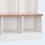 Arbre de couloir large avec banc de rangement, rangement cubique, tablettes et 8 crochets, blanc-128521033