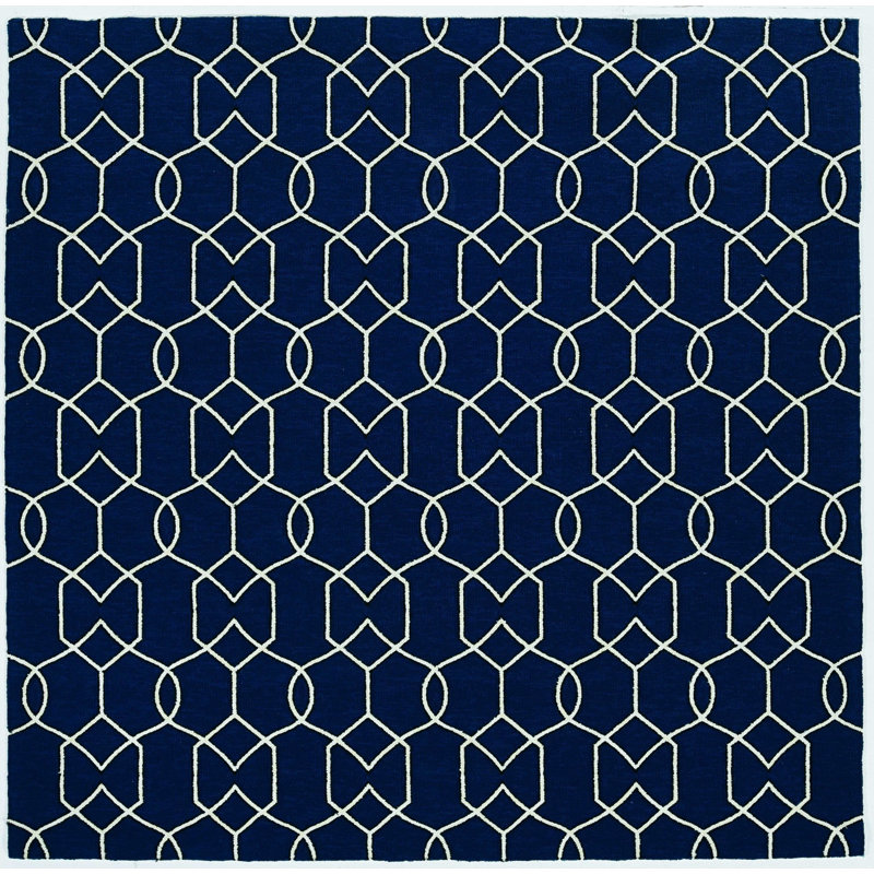 Tapis bleu marine en polypropylène traité 2 pi x 3 pi UV