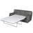 Heppman Genuine Leather 3-Seat Fold-out Sleeper Sofa-515990296