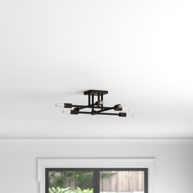 Alena Flush Mount, Black