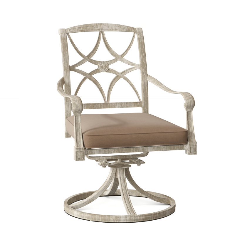 Wiltshire Outdoor Lounge Chair, 19.25", Spectrum Indigo Sunbrella® Plainweave, Weathered White