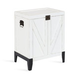 Enora Solid Wood End Table with Storage