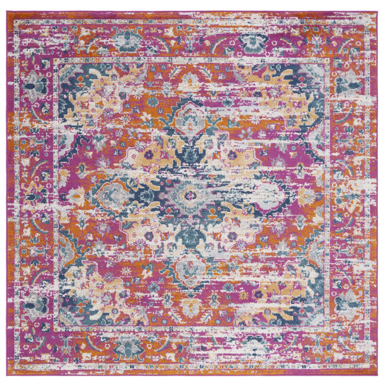 Demnan Area Rug In Pink & Orange