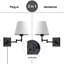 Jagdeep Plug-in/Hardwired Swing Arm Sconce-835545194