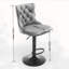 Tabouret de bar rotatif à hauteur réglable avec structure en métal Kennasyn-1309966985