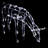 68cm Large 3D Twinkling Reindeer Christmas Lighted Display with Pre-Lit 80 LED