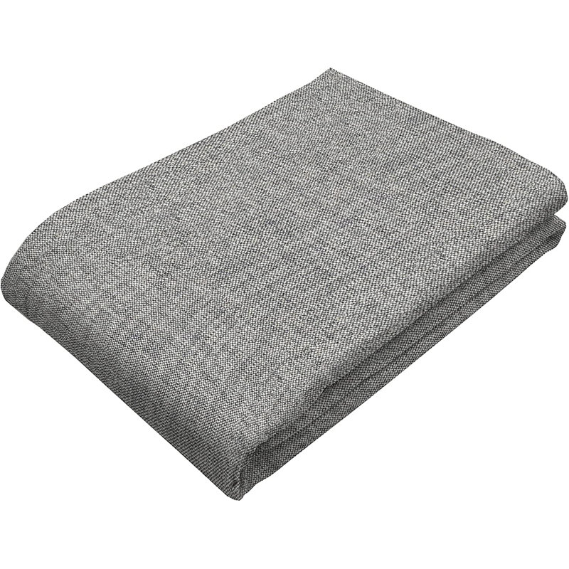 Emilse Polyester Solid Colour Bedspread, 50 x 240cm Bedspread, Charcoal Grey