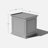 Brixton Series Rectangular Plastic Outdoor Side Table-98110884