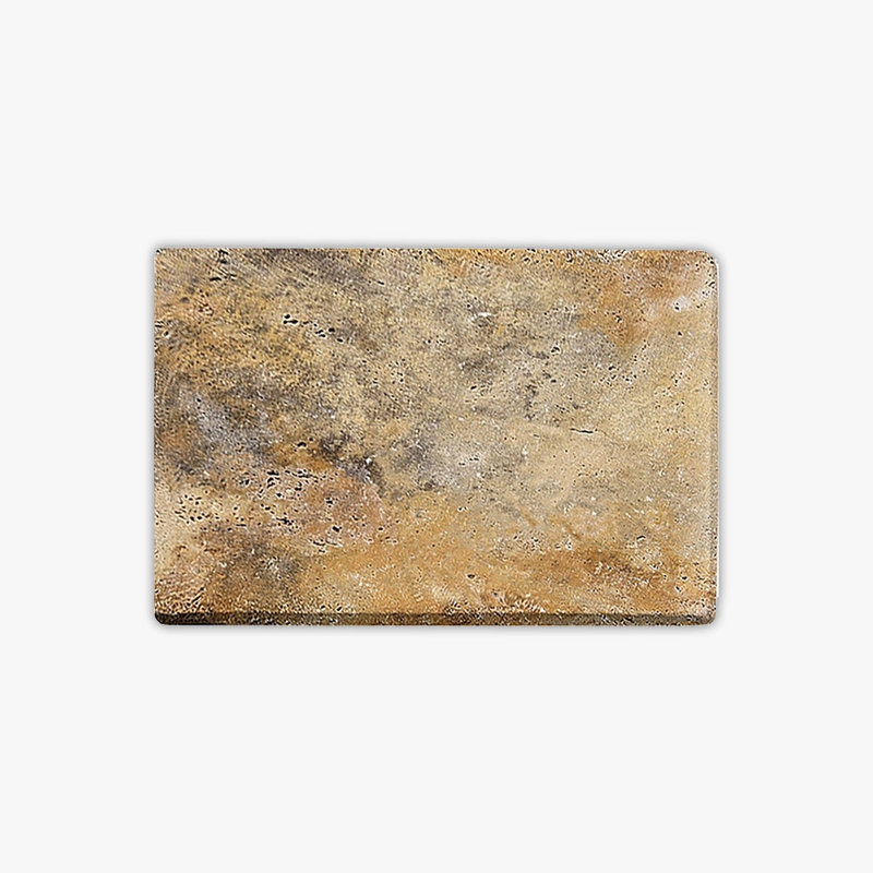 Scabos Tumbled 16x24 Travertine Paver, Brown