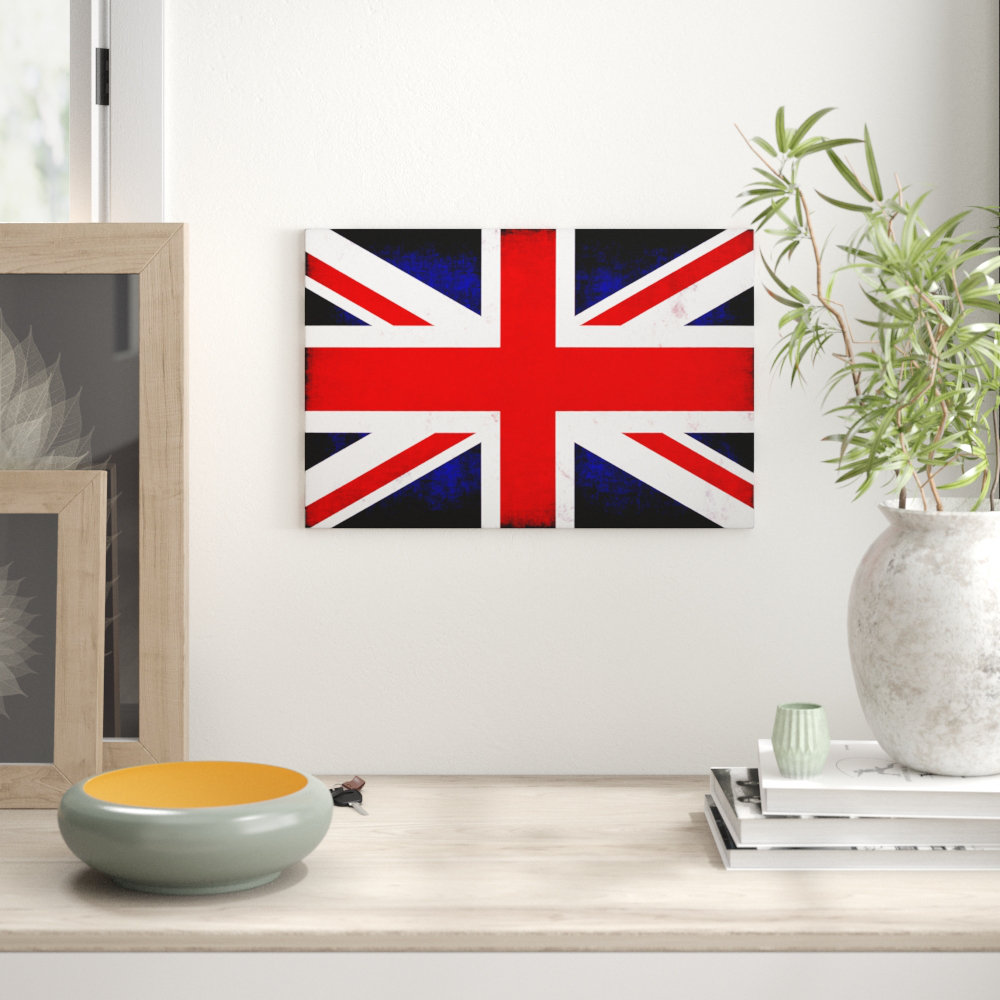Union Jack British Flag - Wrapped Canvas