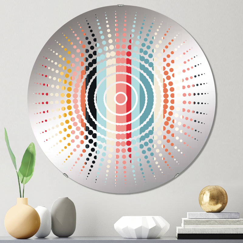 Gara - Miroir mural Sun Circles, 31,4 po x 31,4 po