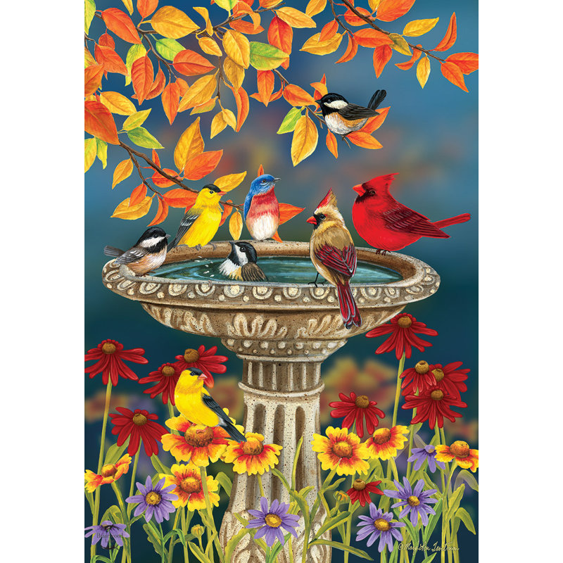 Drapeau de jardin d'automne