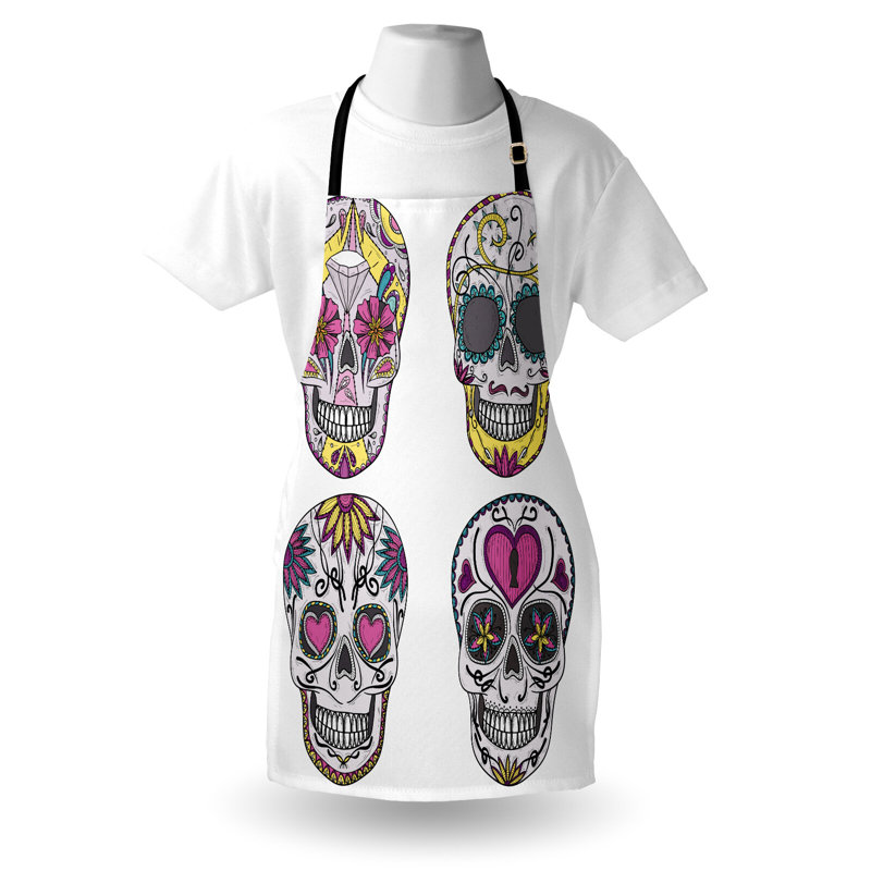 Multicolore tablier de crâne en sucre Bungalow Rose