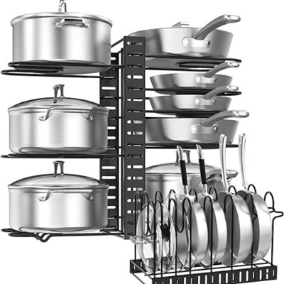 Metal Countertop / Cabinet Pot Rack