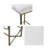 Backless Upholstered Counter Stool
