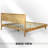 Gerrell Solid Wood Platform Bed Frame with Sculpted Spearhead Headboard – Mid-Century Modern Style, 800lbs Capacity, All Mattress Support, No Box Spring Needed-112609347-112609345