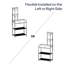 143cm H x 64cm W Metal Corner Bookcase