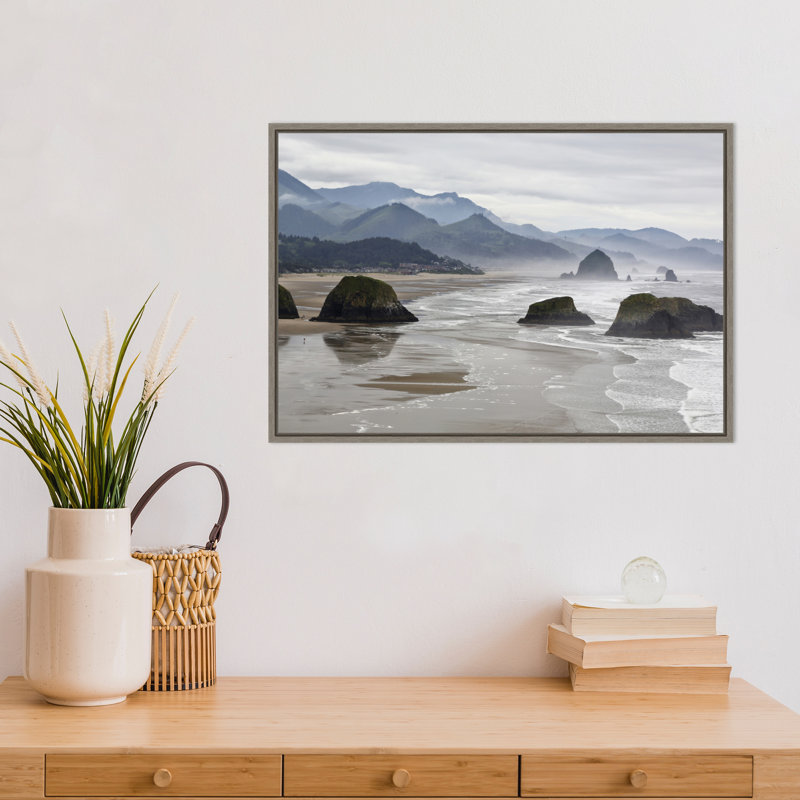 Reproduction de photo sur toile, "Cannon Beach Fog lève-vous sur le littoral" par Jaynes Gallery Danita delimont