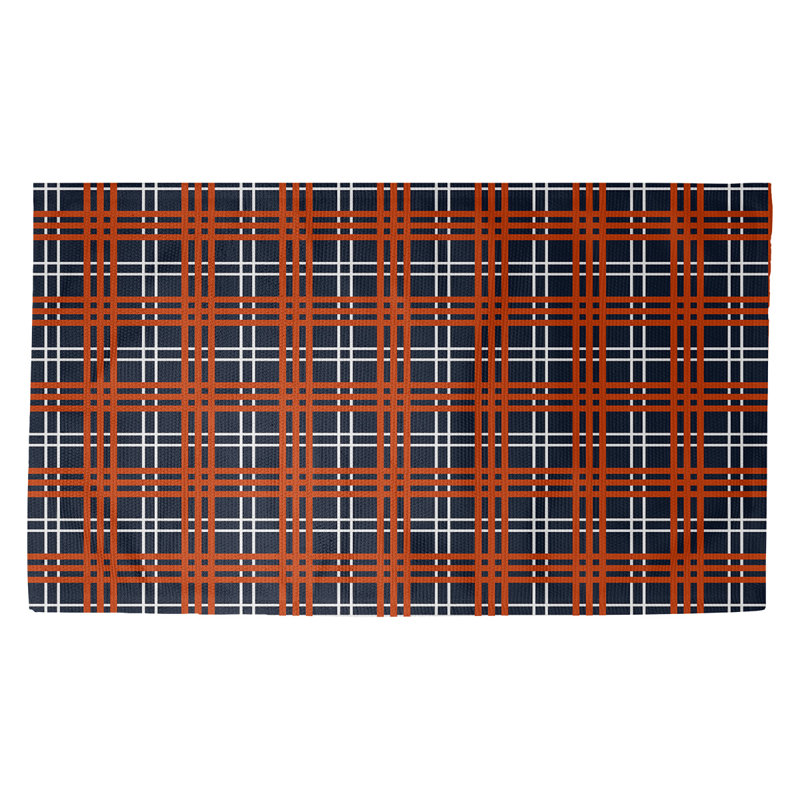 Plaid Indoor Rug, Rectangle 5' x 7'