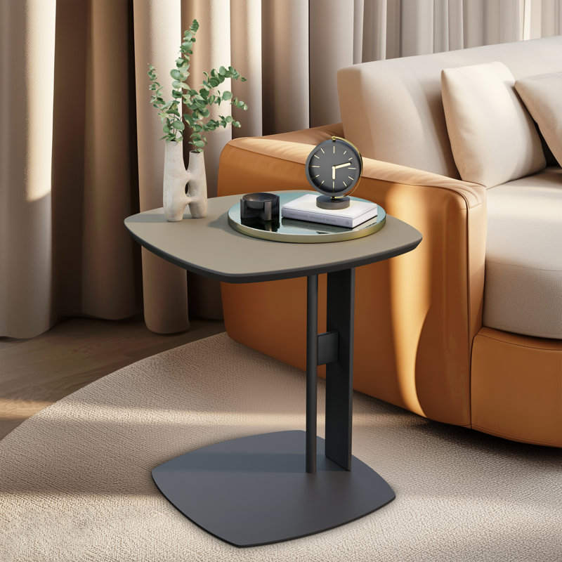 Annalily Frame End Table, Grey