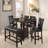 Counter Height 1-Piece Bench Dining Room Use Room Faux Leather Upholstered Cushion Tufted Seat Wooden Base Comfort Seat Kitchen Dining Room Use-1383862224