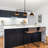 Mantasha 3-Light Modern Dome Kitchen Island Linear Pendant with Black Metal Shade