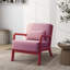 Chaise d'appoint rembourrée en velours côtelé bleu clair Jyrin-1662300180-1662300182