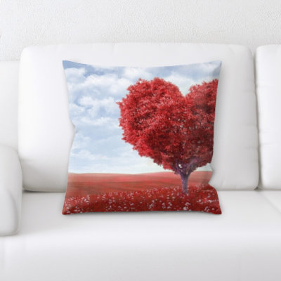 Faux Leather Throw Pillow