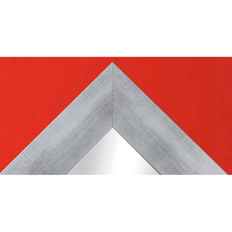 Miroir pleine longueur Lunado, H 70,5 po x l 31,5 po x P 0,75 po, Argent