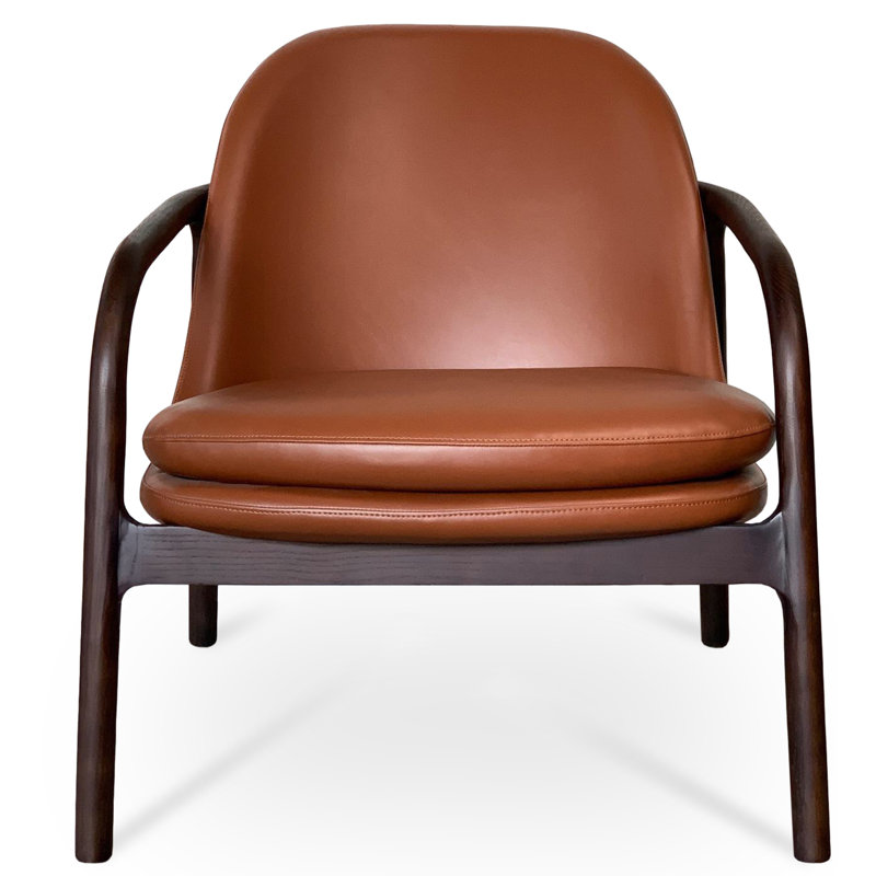 Fauteuil Infinity, Similicuir noisette