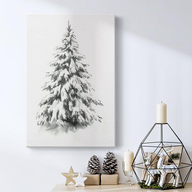 Art des Fêtes de Noël - Toile tendue avec châssis V, H 27 po x l 18 po