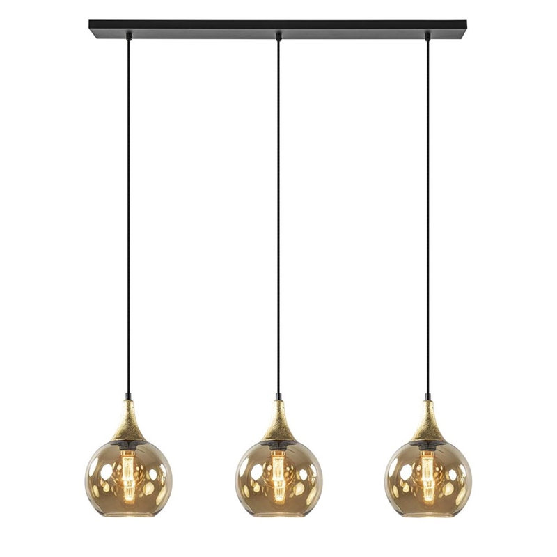 Callisto Black/gold 4-light Pendant, 3
