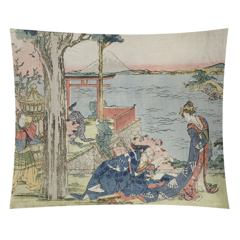 Tapisserie Raritan en polyester filé, H 71 po x l 83,5 po, Intérieur / extérieur