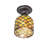 6" Wide Acorn Flushmount